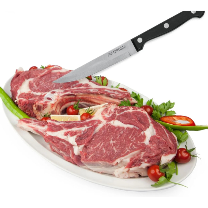 Lot de 6 couteaux à steak Nirosta Mega 21 cm