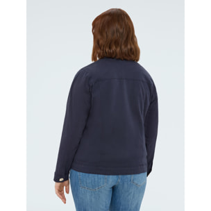 Fiorella Rubino - Chaqueta denim con botones decorativos - Azul