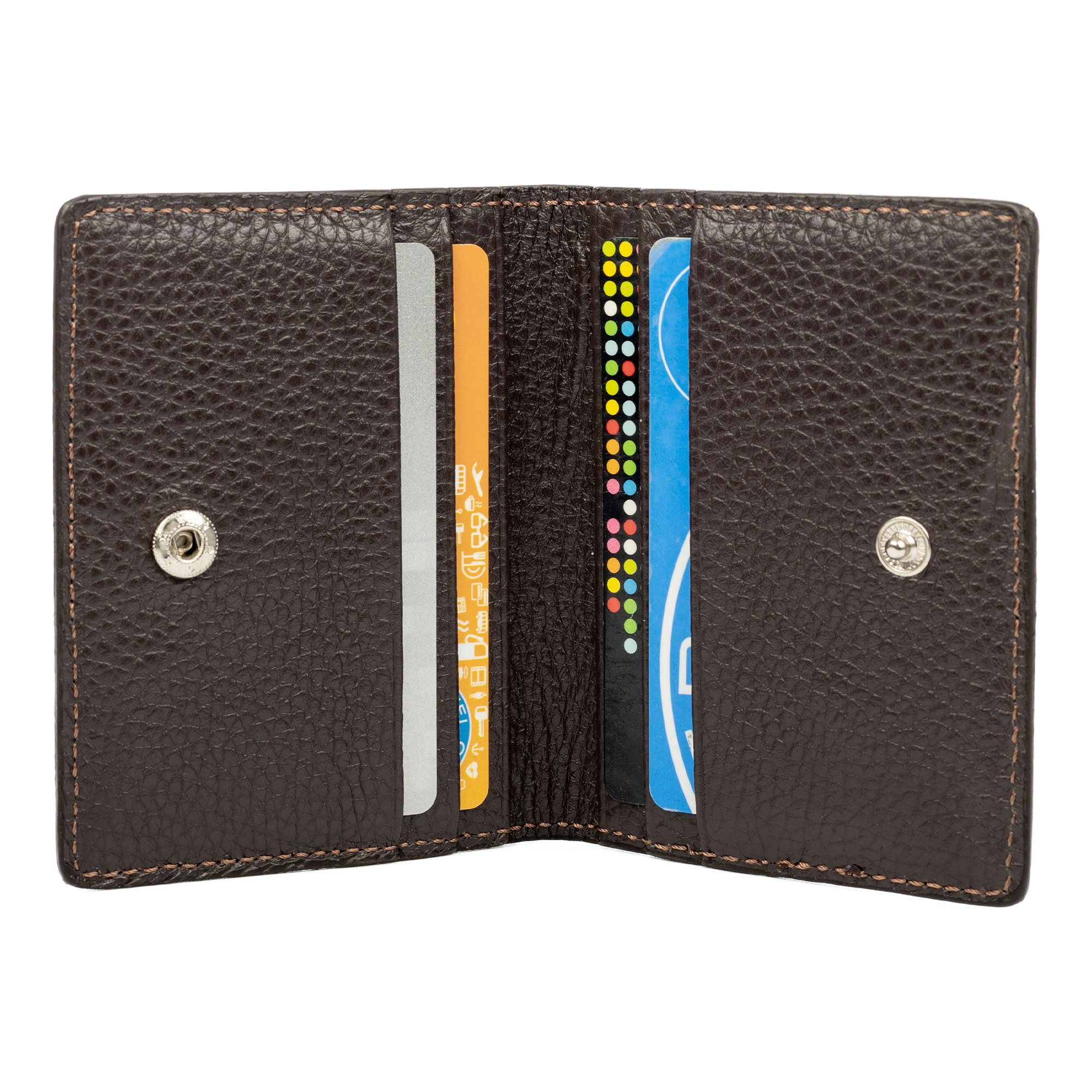 Azzone tarjetero de piel auténtica Dollaro.