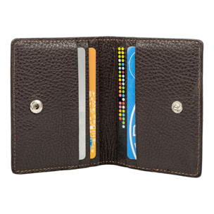 Azzone tarjetero de piel auténtica Dollaro.