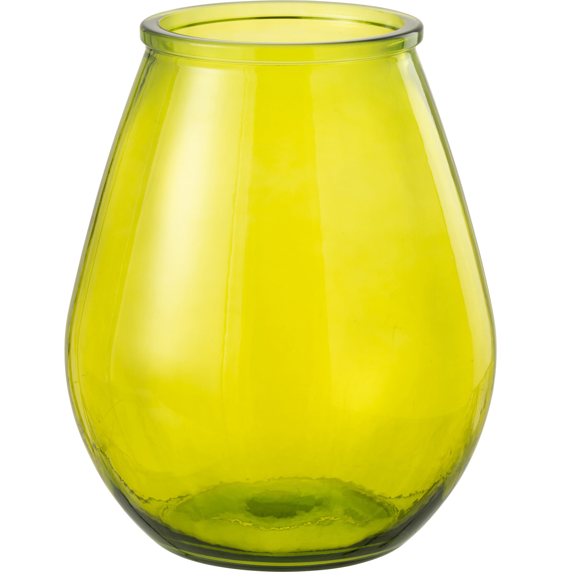 J-Line Vase Egg Glass Yellow Large