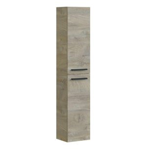 Columna de baño Athena 2 puertas Blanco Artik (Blanco Mate) – Roble Alaska