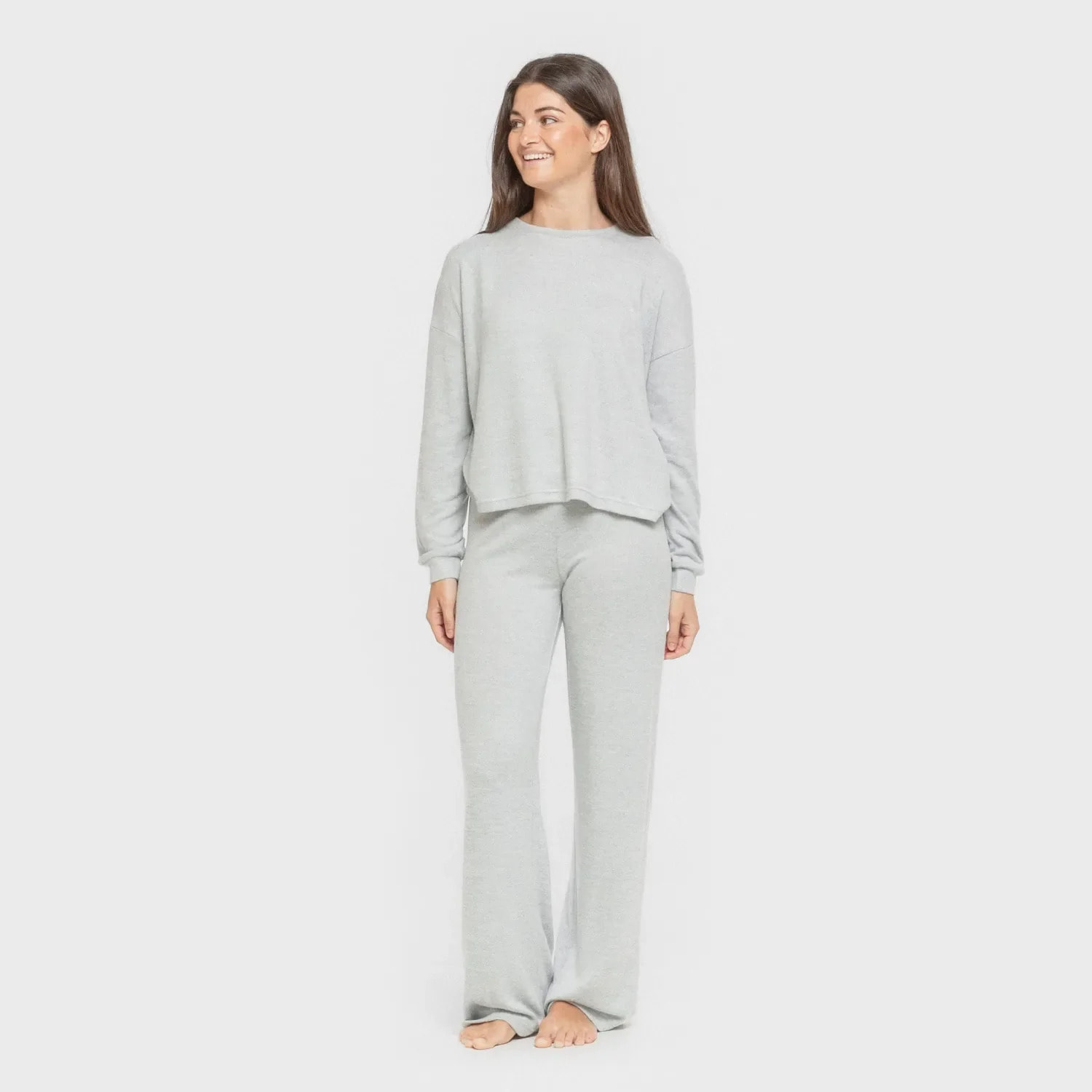 Pijama angorina liso celeste