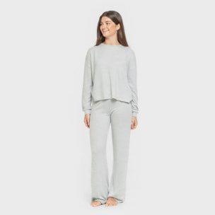 Pijama angorina liso celeste