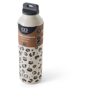 Bouteille isotherme MONBENTO MB Steel avec infuseur  - Leopard