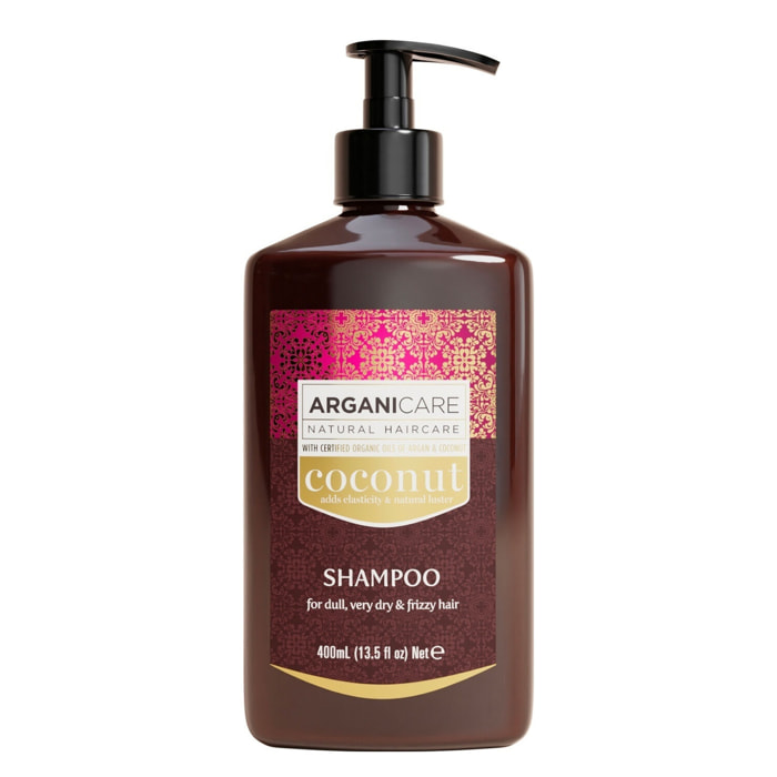 Huile de Coco - Shampooing Ultra-Nourrissant - Cheveux Ternes, Très Secs & Frisés 400 ml