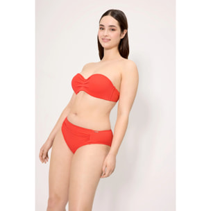 Top bikini bandeau Arancio