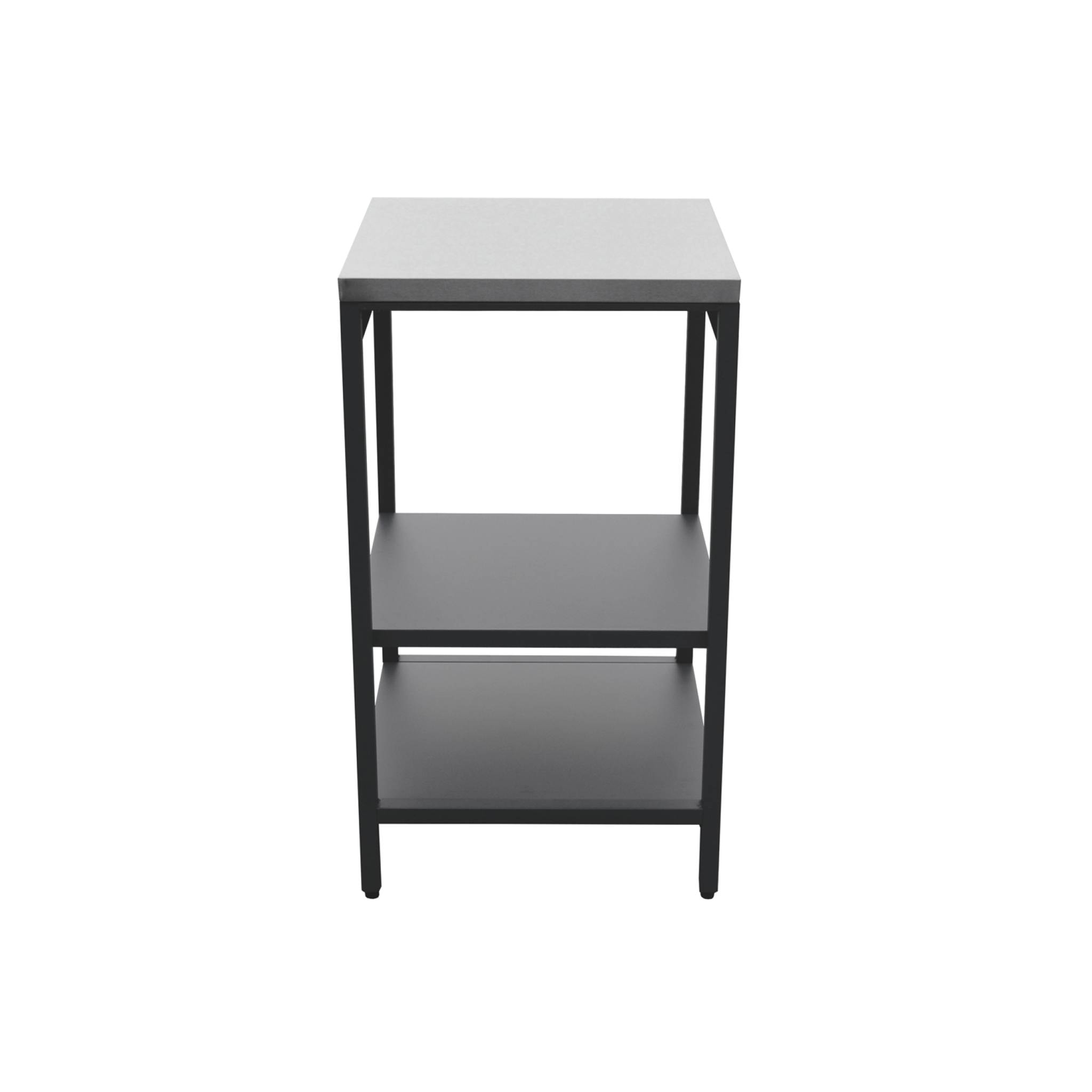 Cuisine extérieure acier 2 étagères L49cm NAXOS