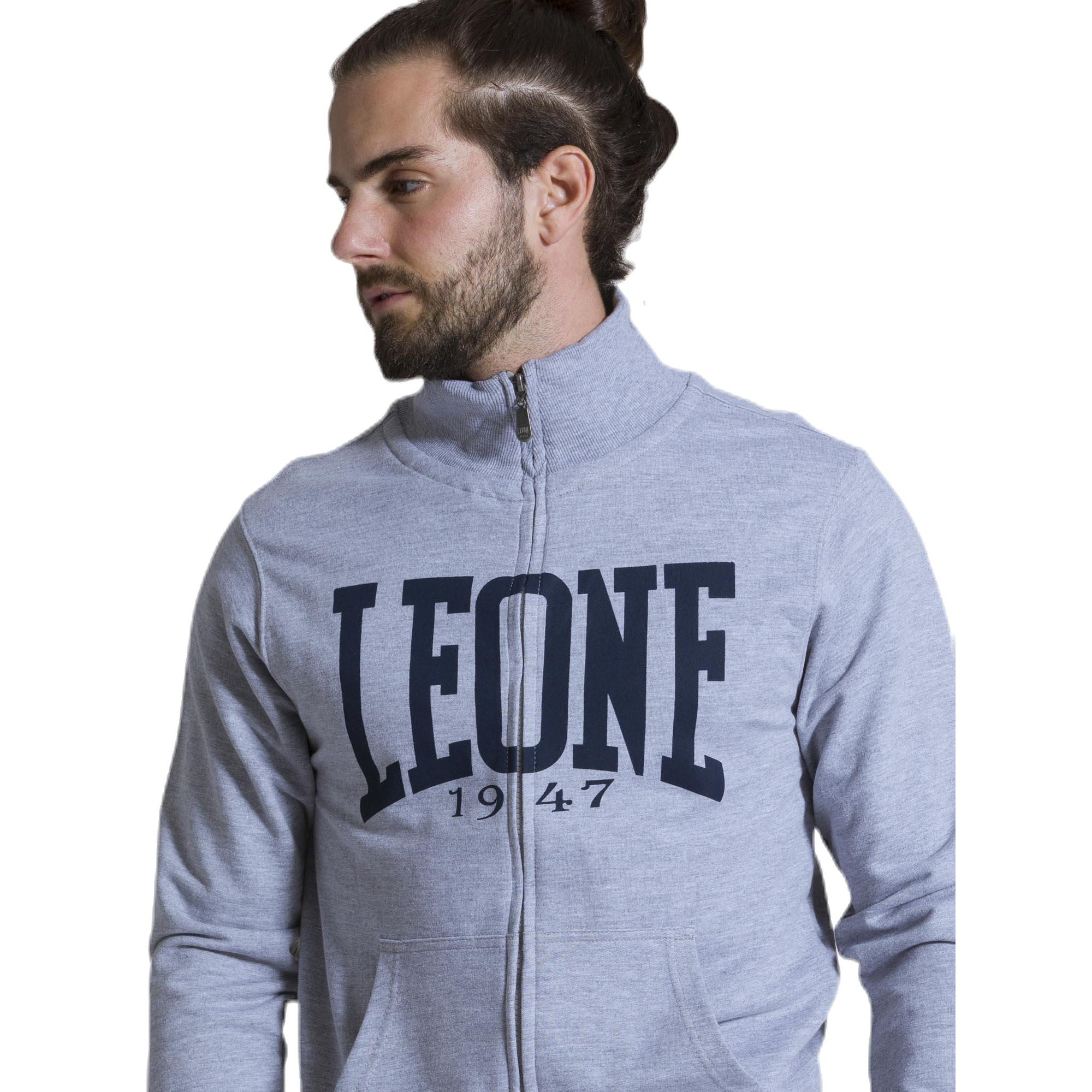 Sudadera de hombre con cuello alzado y cremallera Leone 1947 Apparel