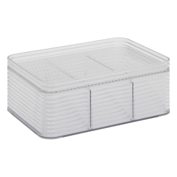 Organisateur "Plastor" 3 compartiments gris 22,5x15,3cm