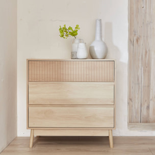 Commode de rangement décor bois. 3 tiroirs - Linear