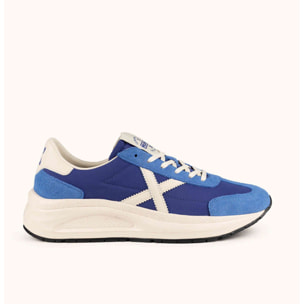 MUNICH AGORA 04 Sneakers de estética urbana y técnica azules y blancas