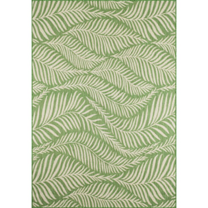 Samba - tapis intérieur extérieur motif feuilles, vert