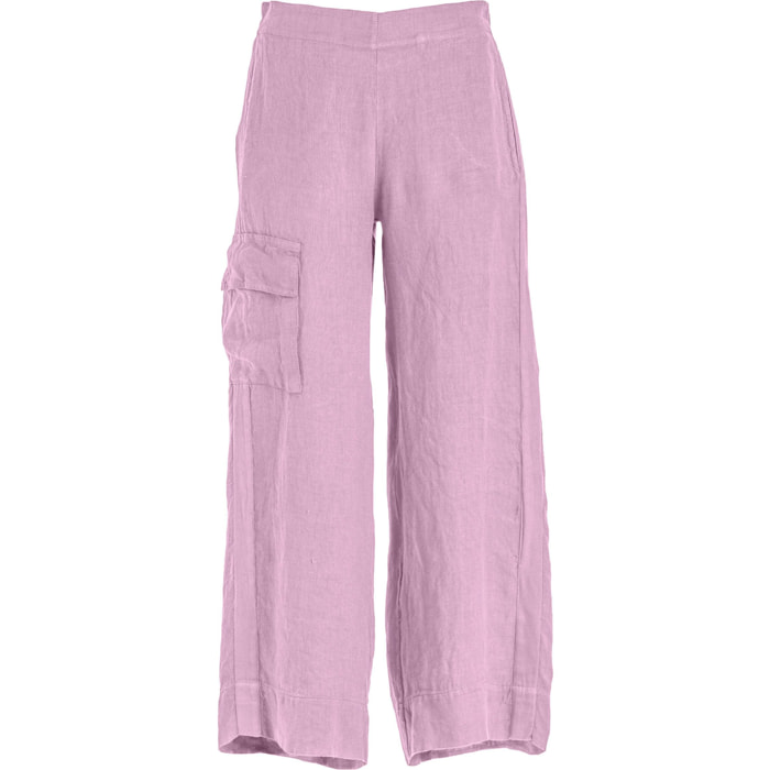 DEHA - Pantalone LINEN STRAIGHT PANTS in Lino per donna