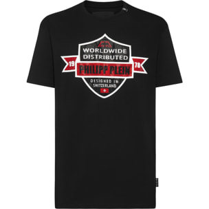PHILIPP PLEIN Camiseta de cuello redondo y manga corta CREST