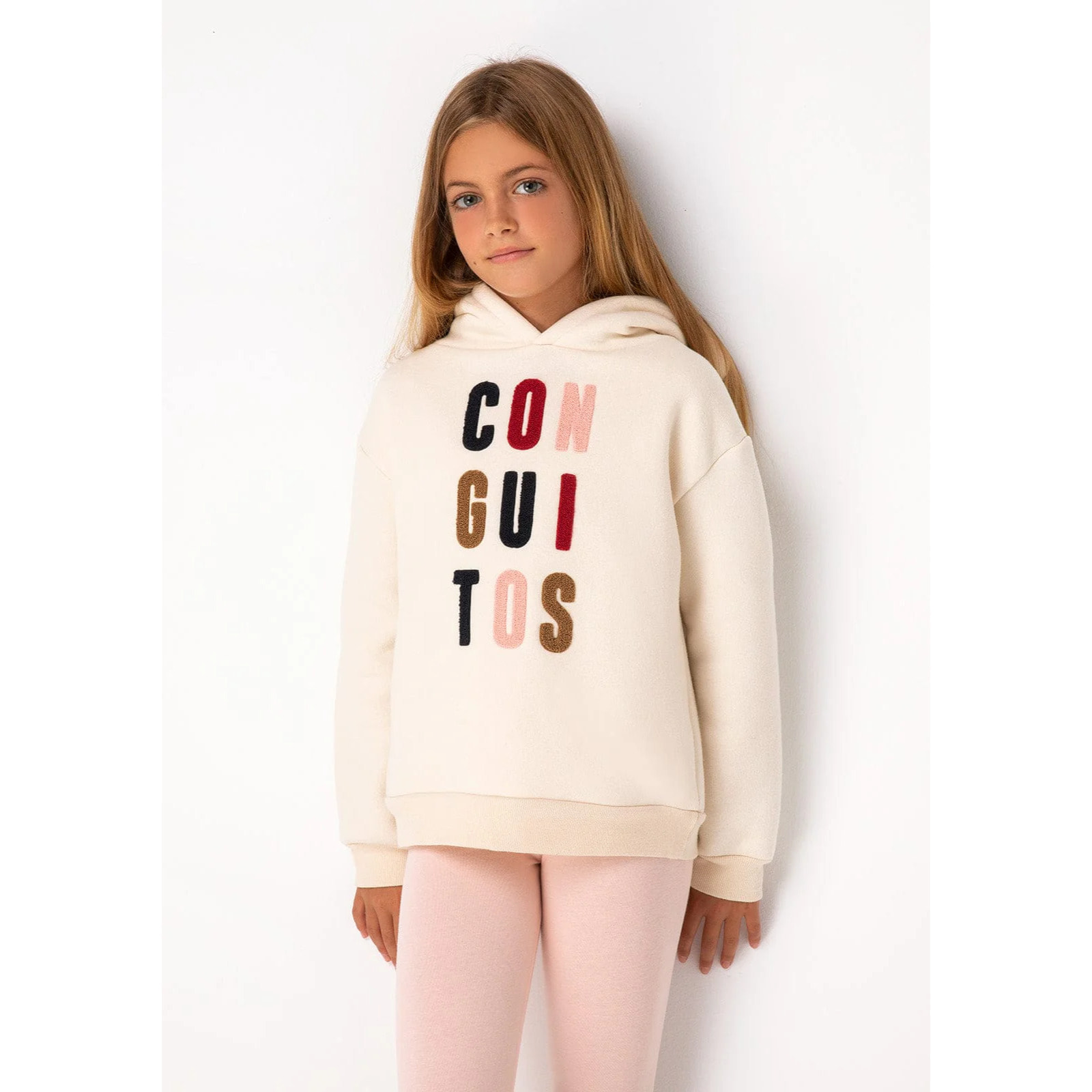 Sudadera de Niña Conguitos Beige