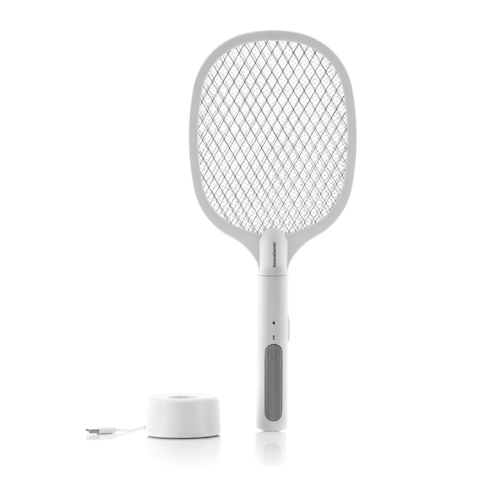 Raquette Anti-insectes Rechargeable 2 en 1 avec Lumière UV KL Rak InnovaGoods