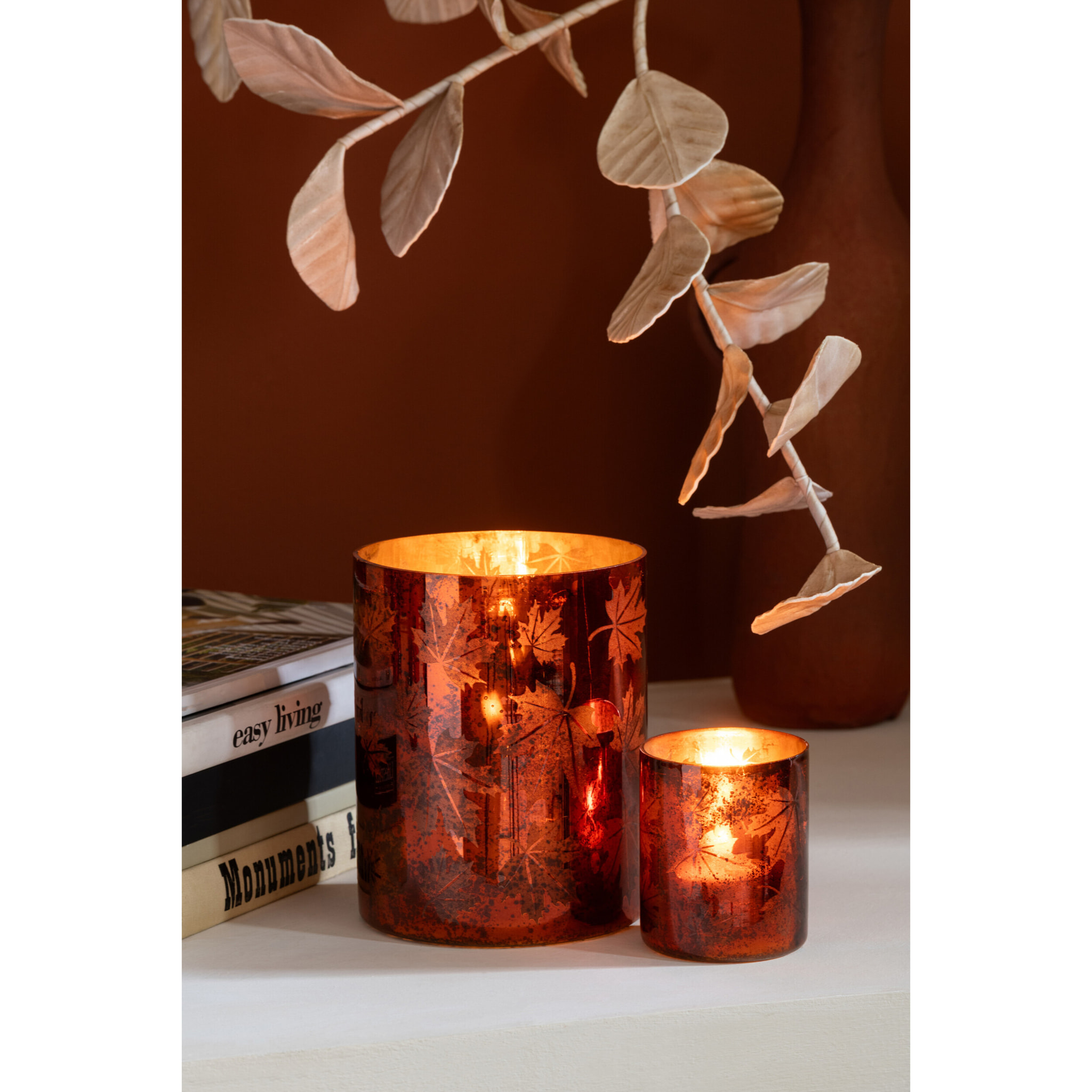 J-Line photophore - verre - brun - large