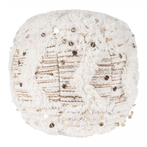 Tabouret BADA Partiellement fabriqué à la main en Laine