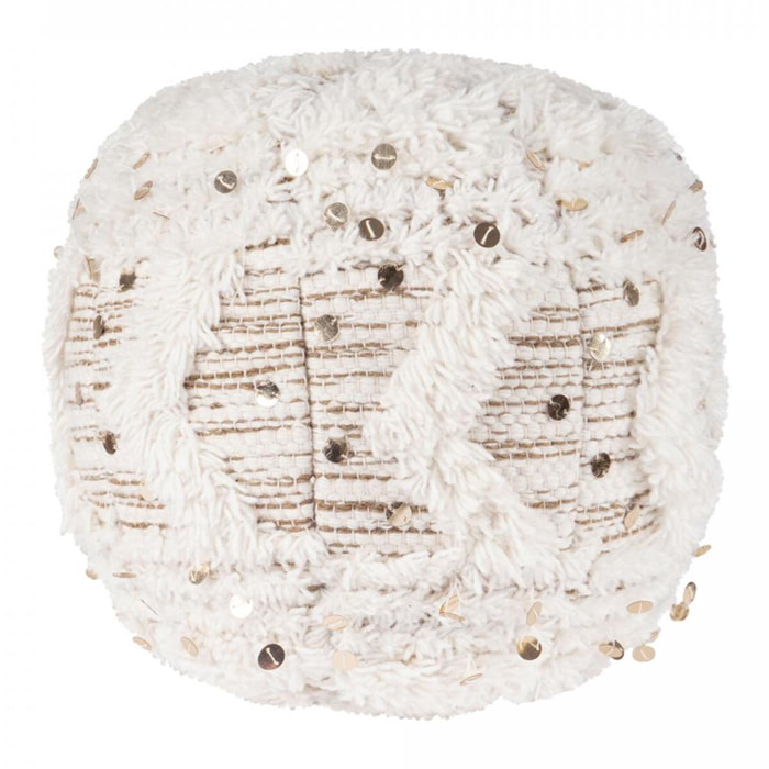 Tabouret BADA Partiellement fabriqué à la main en Laine