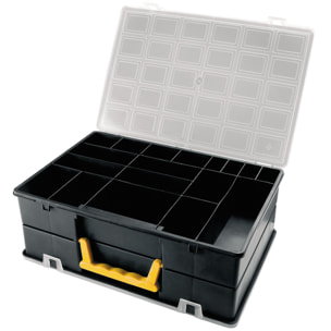 Organizador doble con separadores y cajas extraíbles, Artplast