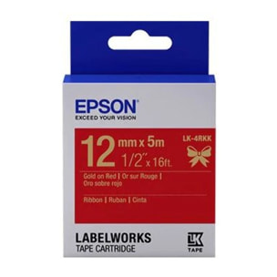 Accessoire EPSON LK-4RKK or et rouge 12mm sur 5m