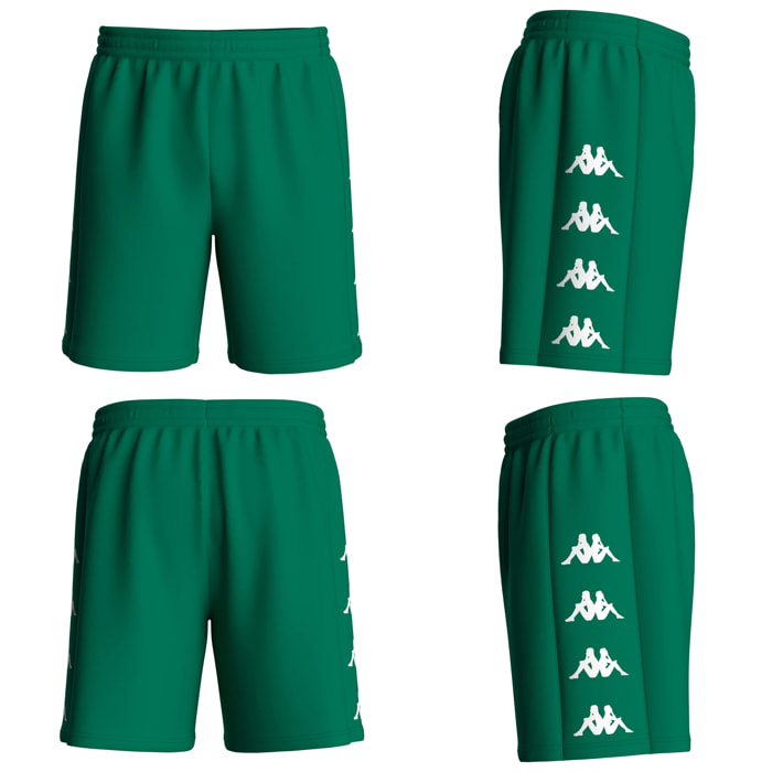 Kappa - Pantaloni Corti Uomo Verde - Kappa4Football Durchet
