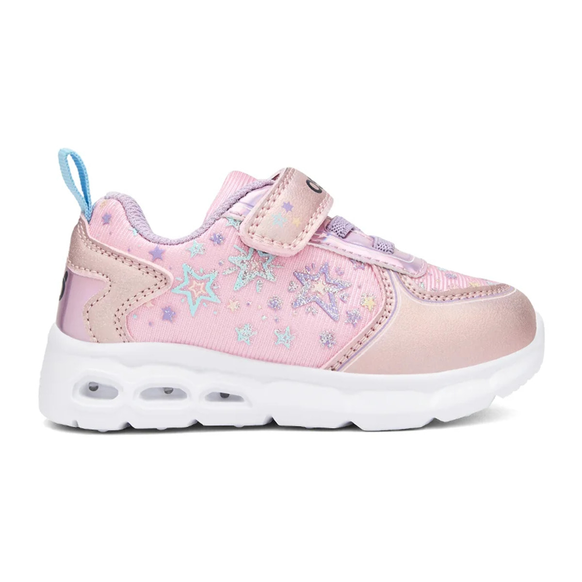 Zapatillas de Niña con Luz y Estrellas en Rosa