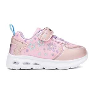 Zapatillas de Niña con Luz y Estrellas en Rosa