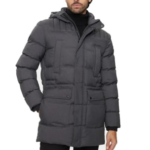 Abrigos Hombre de la marca GEOX  modelo M SANFORD HOOD GRIS