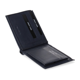Portafoglio uomo in vera pelle - Modello False - Casual - 12.5 x 10.0 x 2.0 cm