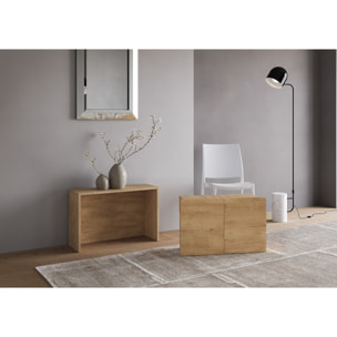 Banco extensible inferior y superior 26x72/300 cm Evolve Roble Natural extensiones internas