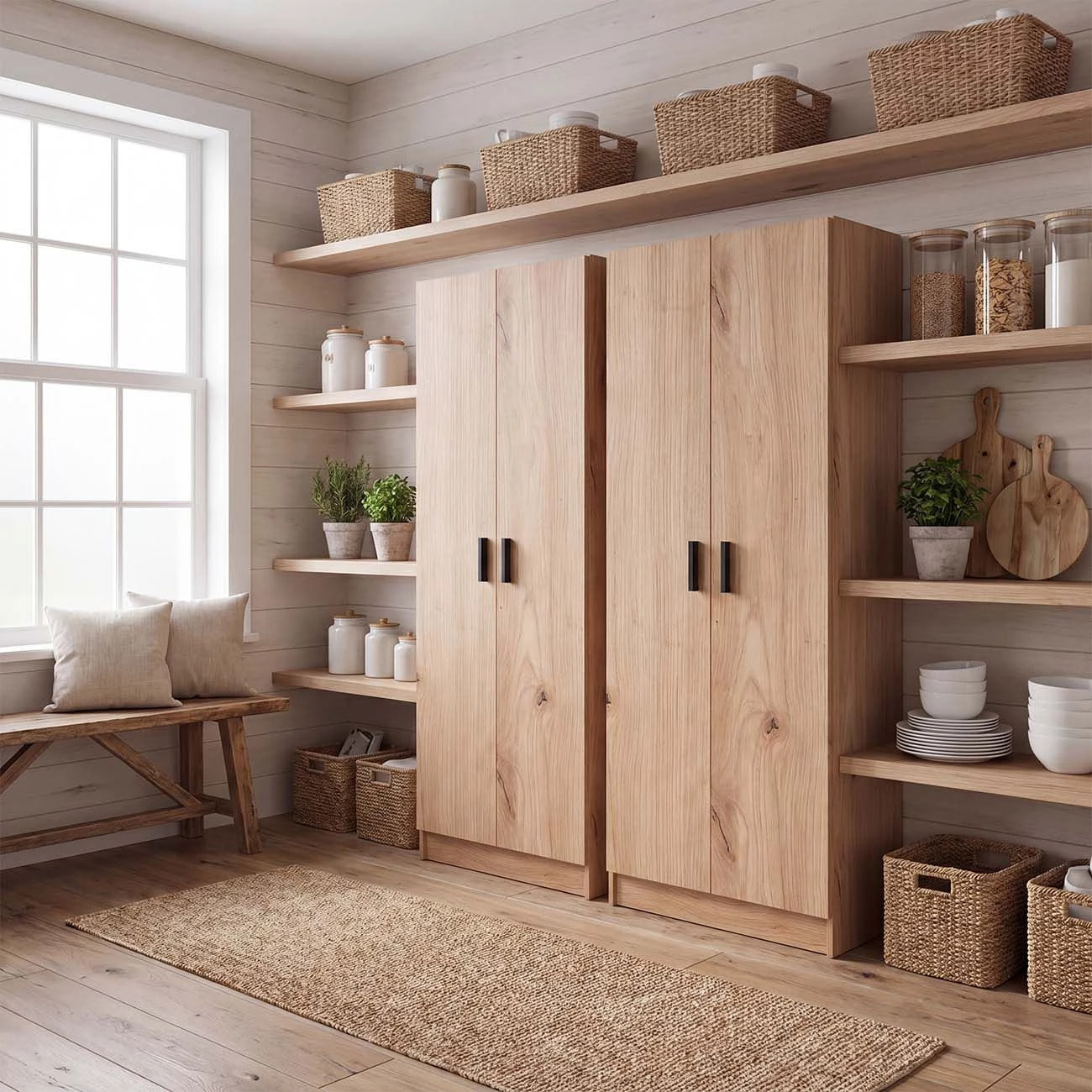 Armario de 2 puertas en alpine oak 73x180 cm Multi Useful 73 Alpine Oak