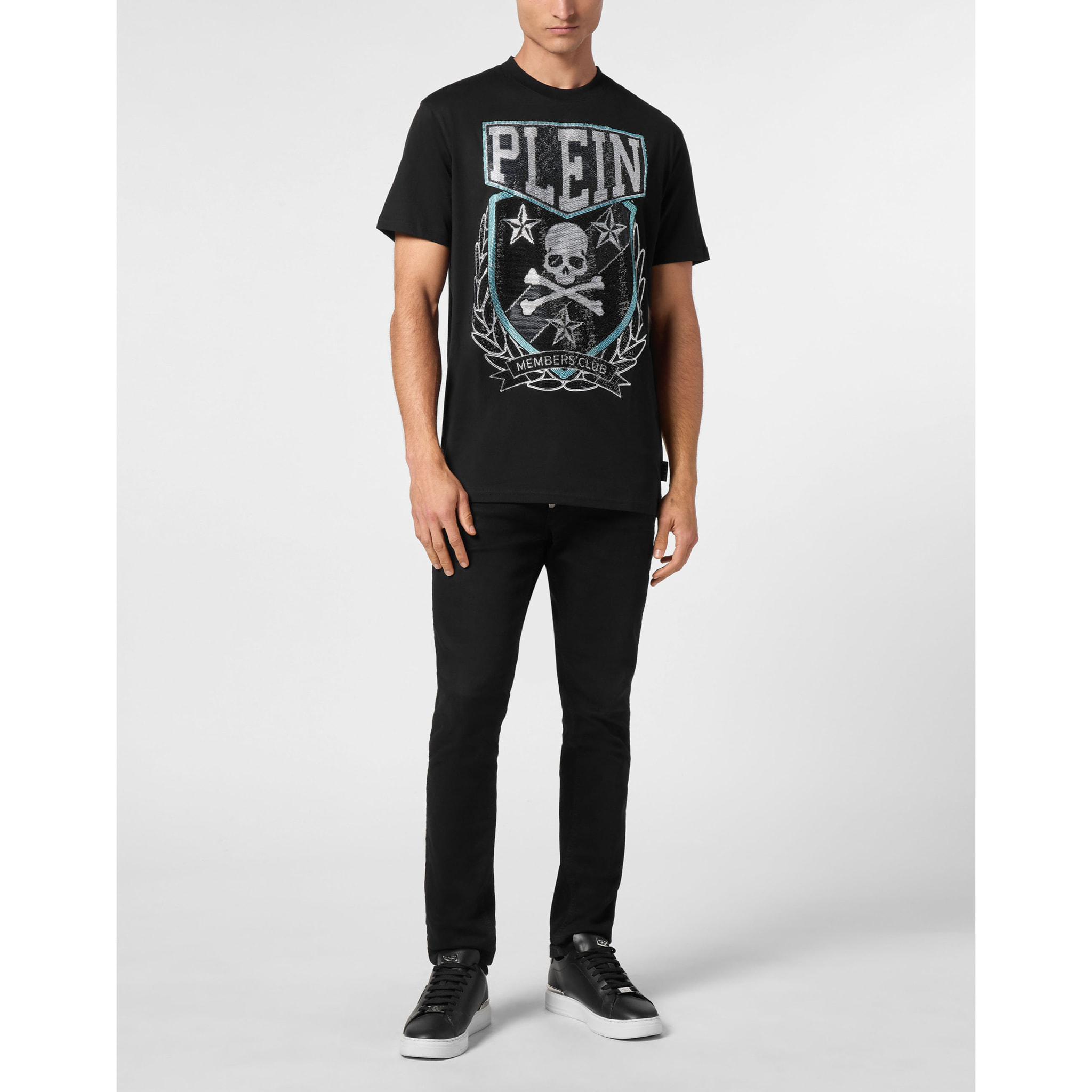PHILIPP PLEIN Camiseta de cuello redondo SKULL&BONES