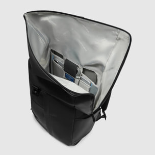 Piquadro Zaino da bici porta pc e porta iPad® con cavo antifurto, agganci per lucchetto e luce portatile
