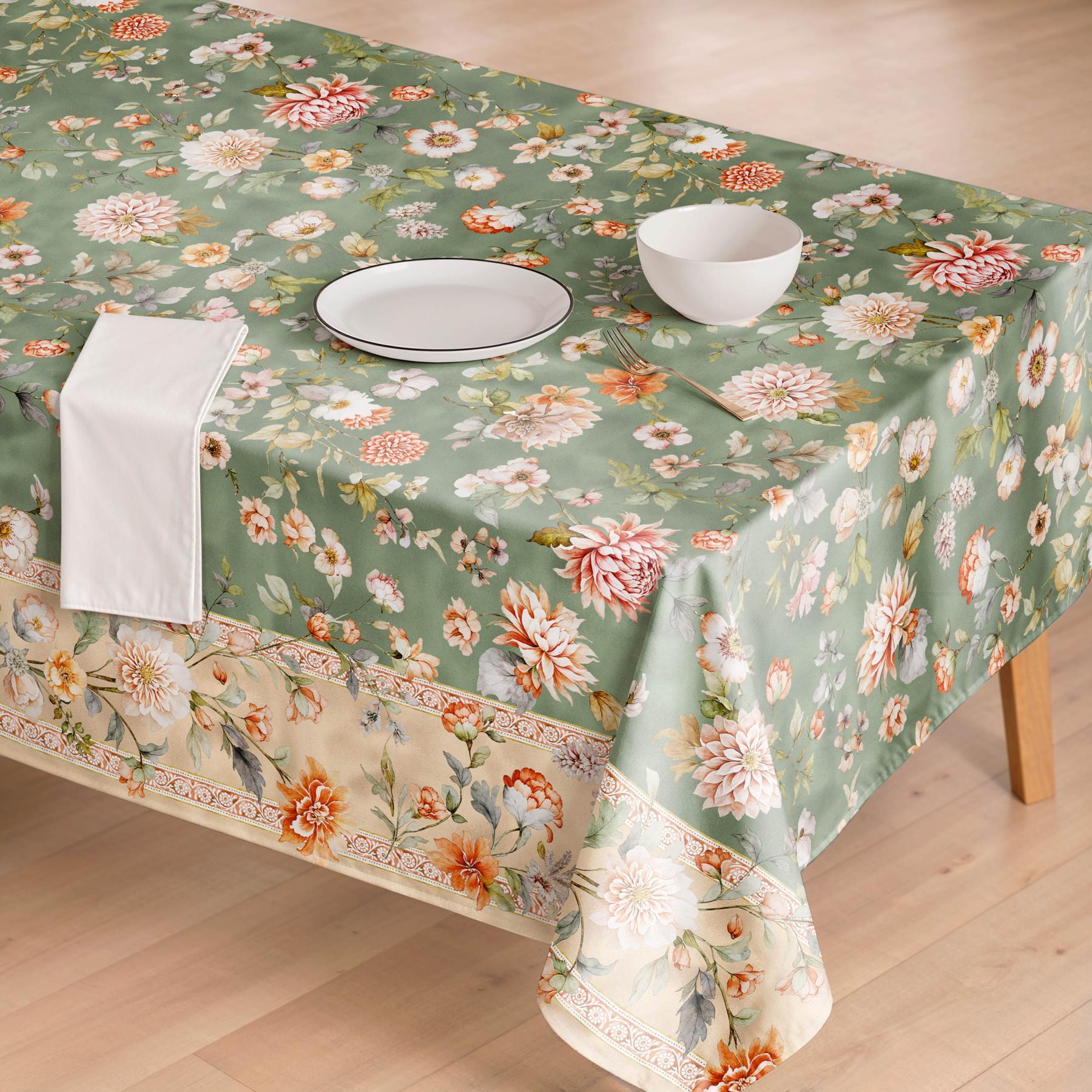 Nappe anti-taches ALIRA FÔRET - en 100 % coton