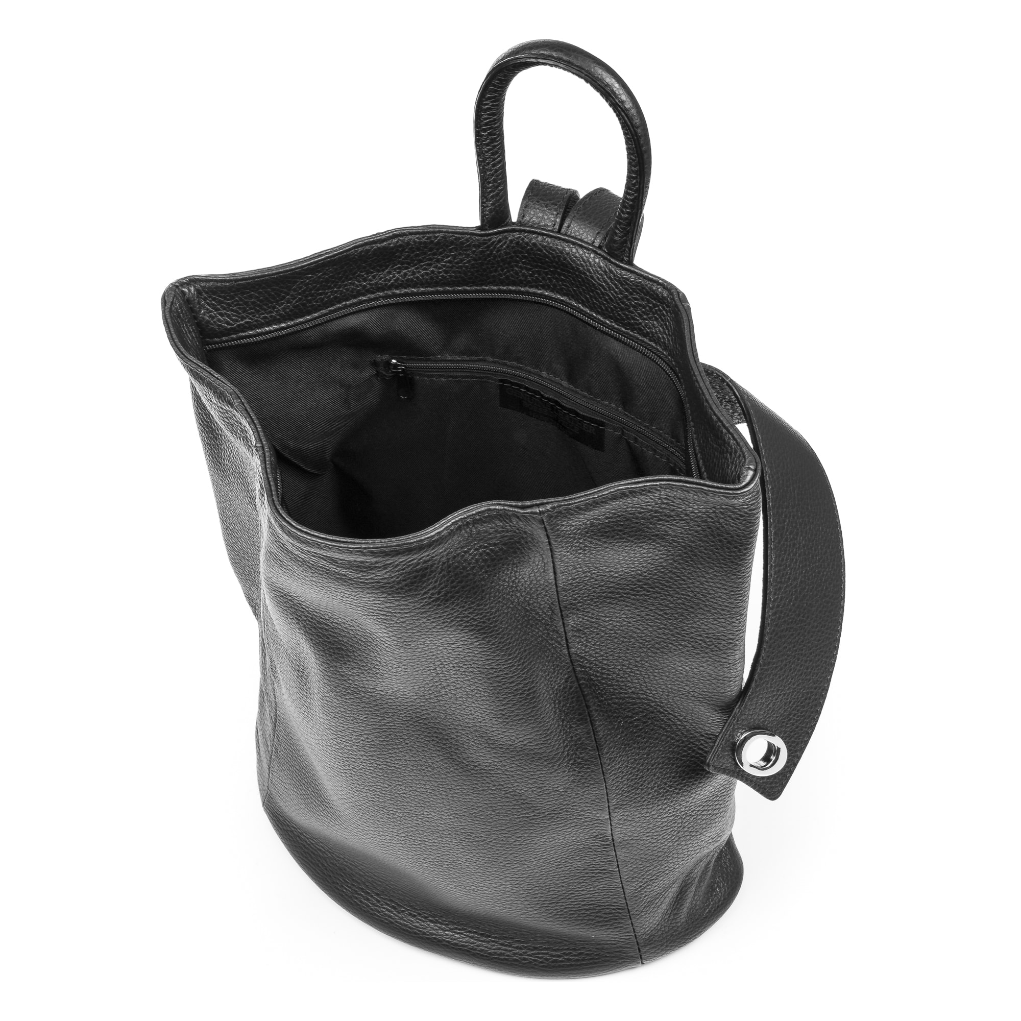 Edvige Bolso mochila Mujer.Piel auténtica Dollaro