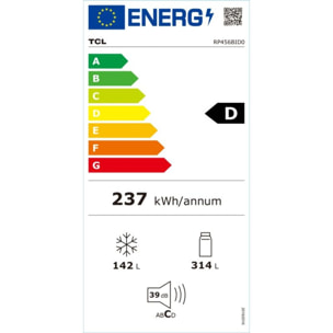 Réfrigérateur combiné TCL RP456BIDO