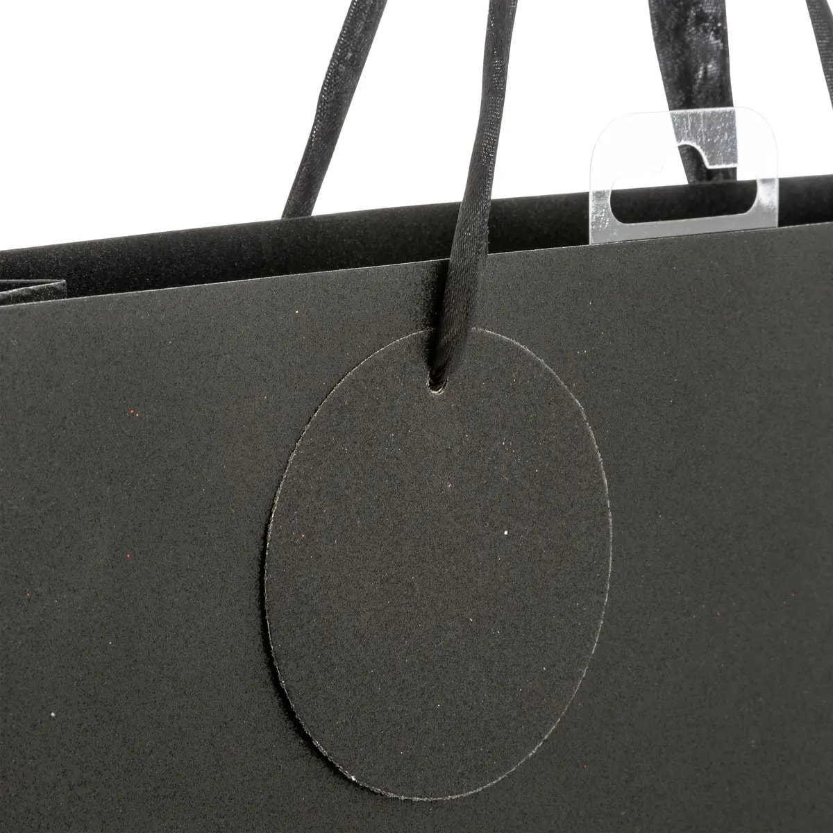 Sac cadeau paillettes taille moyenne noir