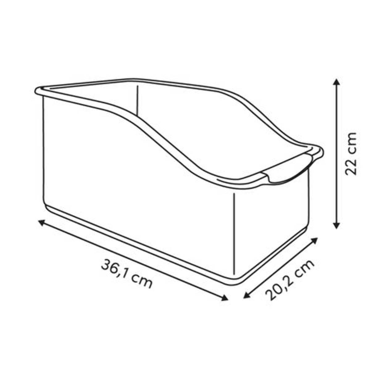Organiseur sous-évier rectangulaire Essentiels grand format blanc