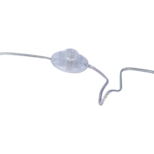 Ledsc4 LedsC4 - Lámpara de Pie Flavia para Interiores, Acabado Cromo Opal, Compatible con Bombillas Personalizables, Diseño Moderno y Duradero en Aluminio y Acero