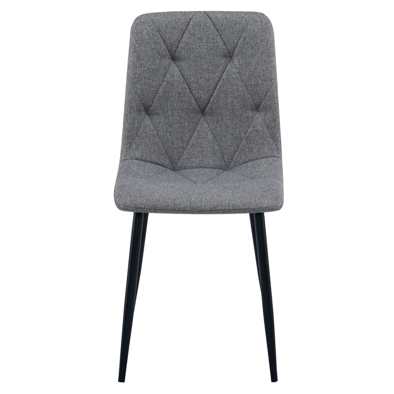 Sedia Libra imbottita in tessuto grigio scuro