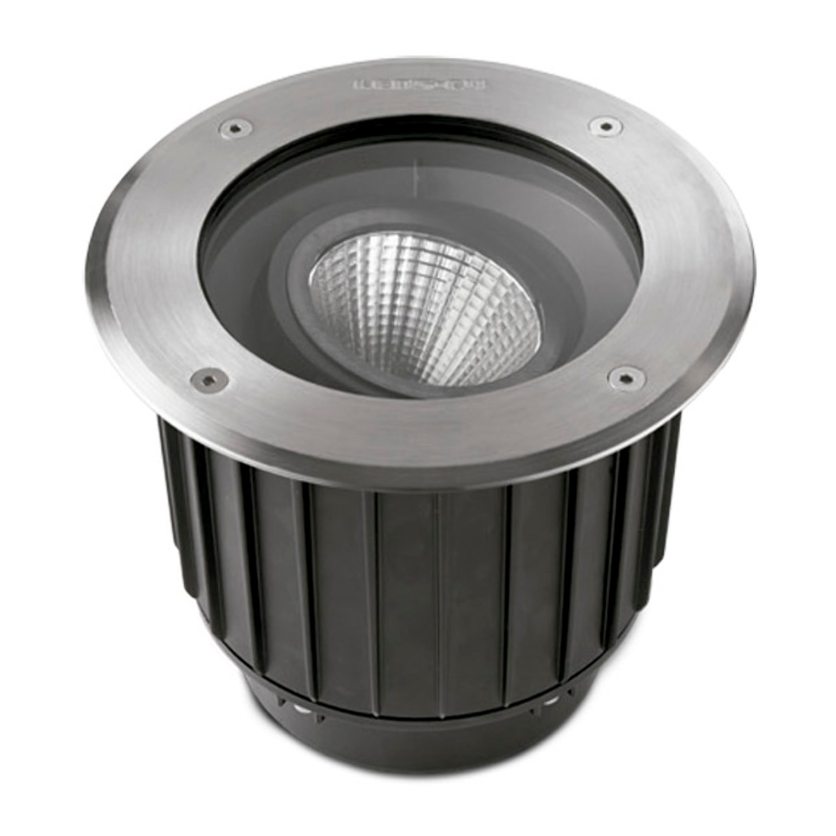Ledsc4 - Empotrable de suelo Gea Cob LED Aluminium ø223mm Acero inoxidable AISI 316, Aluminio, Cristal Acero inoxidable AISI 316, Transparente