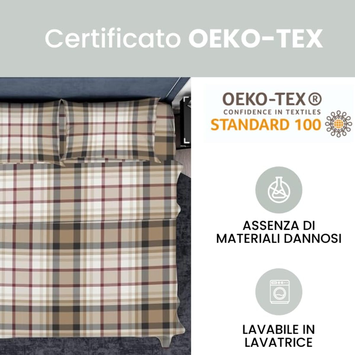 Intrecci – Completo lenzuola in cotone Singolo