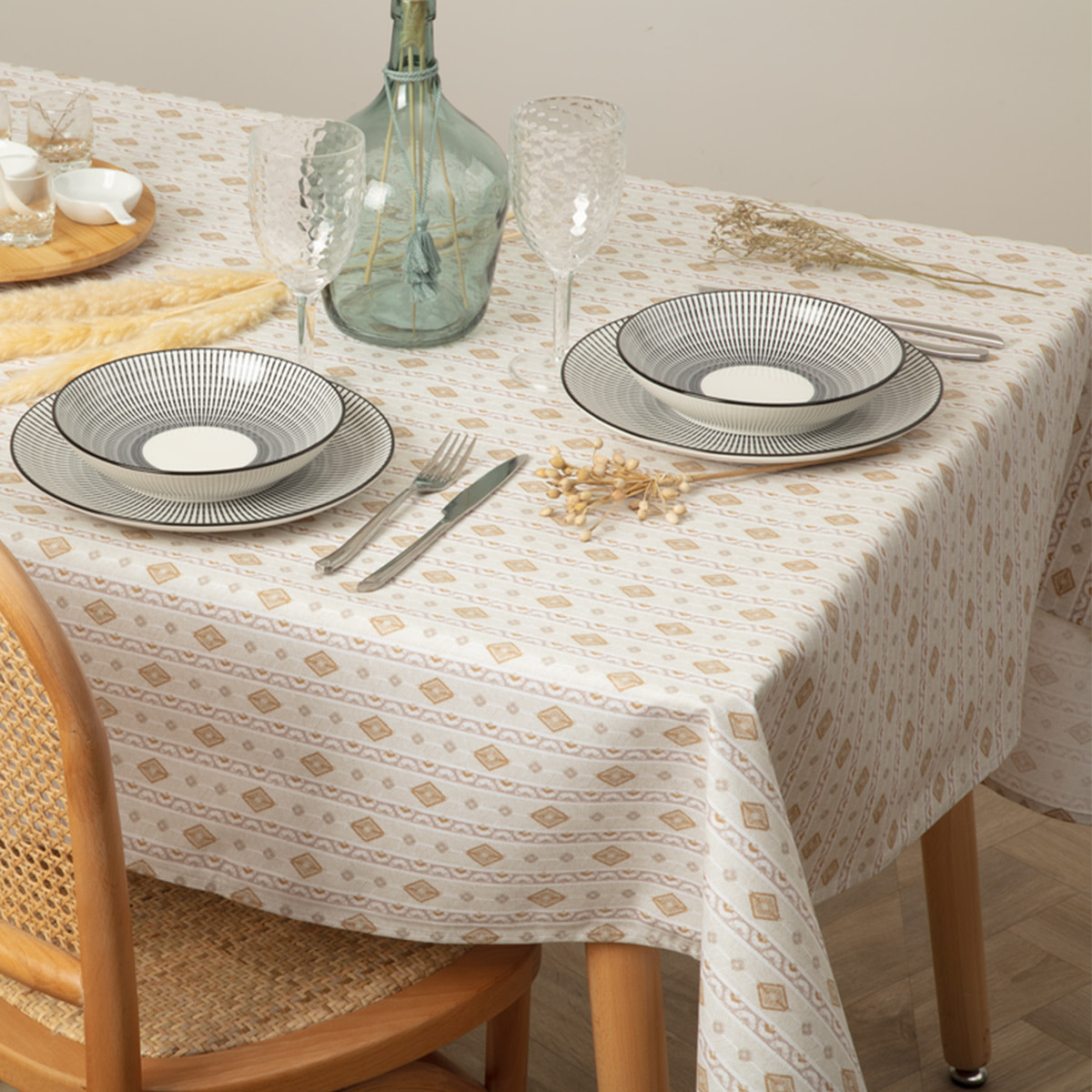 Nappe - coton - beige - 250x150 cm