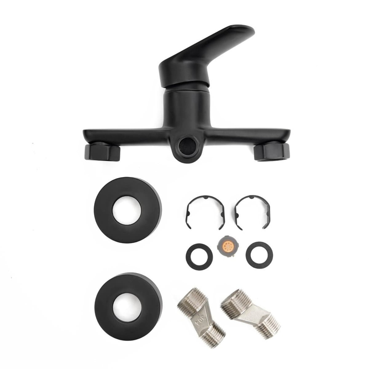 Mélangeur de douche Swiss Aqua Technologies Mood sans kit de douche 150 mm noir SATBSMOOD268C