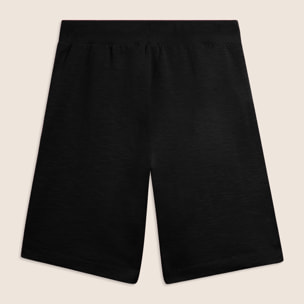 Pantaloni Corti con Spacchi Laterali in Tessuto Fiammato