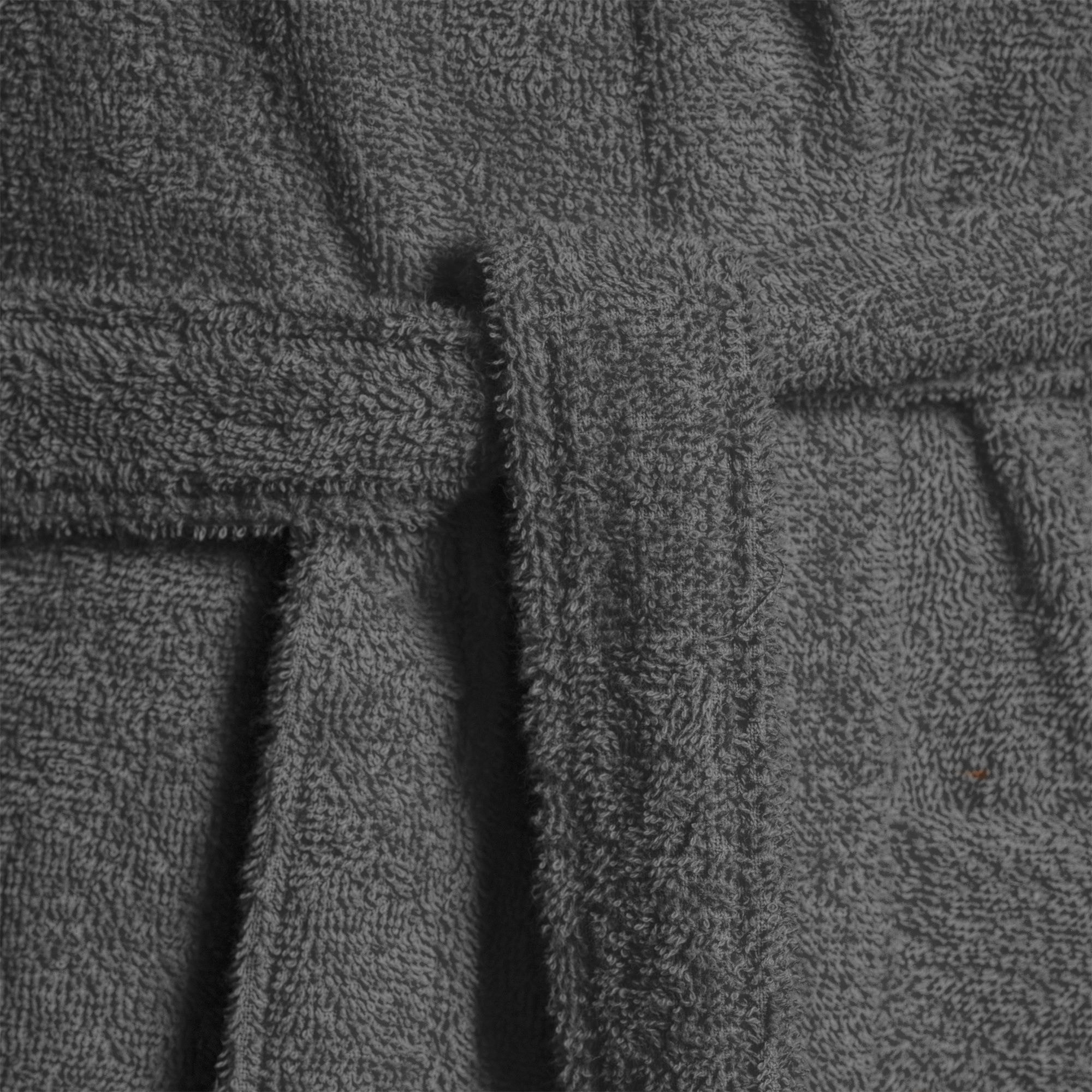 Bassetti Morbido Accappatoio 400 gr con Cappuccio 100% Cotone Uomo Donna Spugna Taglie Forti - ITALY Designed - Collezione MONIQUE - ARDESIA E6