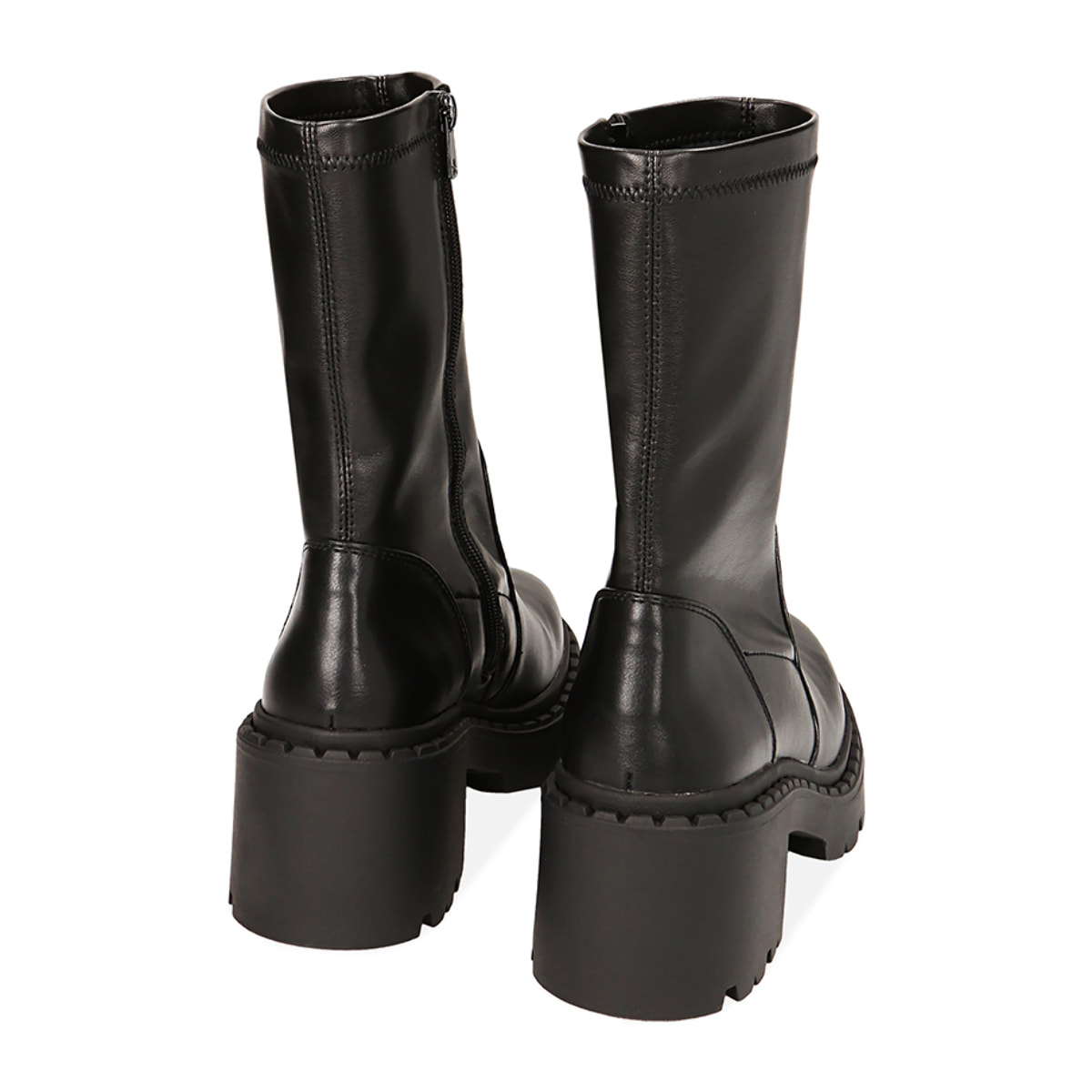 Botines negros tacón 6,7 cm