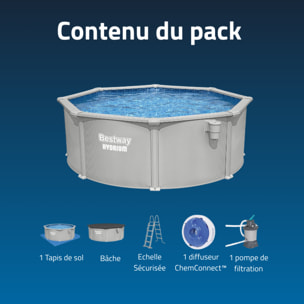 Bestway Piscine acier hors sol Ronde Hydrium 366 x 122 cm